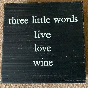 Wooden decor sign